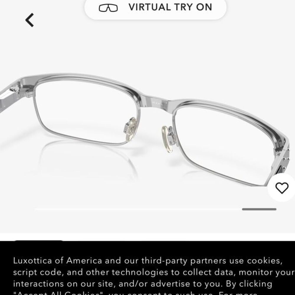 Oakley Metal Plate Brushed Chrome Glasses Frames OX5038-0655 - Picture 3 of 10